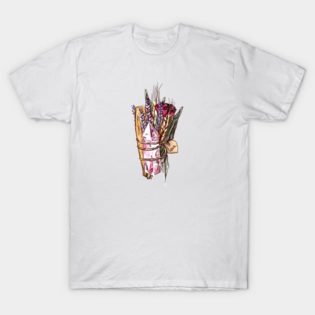 Pagan herbs. Smudging stick T-Shirt by Sitenkova